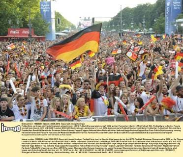 Football, EURO 2012, Berlin Fan Mile with 500,000 visitors