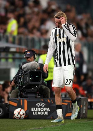 Juventus v NEC Nijmegen - UEFA Europa League - Season 2026-2027 Turin, Italy, 17th September 2026. Nick Woltemade of Juventus reacts after being substituted during the Juventus vs NEC Nijmegen UEFA Europa League, Group Phase, match at Juventus Stadium, Turin. Picture credit should read: Jonathan Moscrop Turin Juventus Stadium Italy