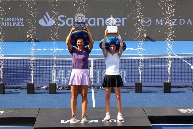 WTA GUADALAJARA OPEN 2026 WTA GUADALAJARA OPEN 2026 CRISTINA BUCSA NICOLE MELICHAR VS MOMOKO KOBORI PEANGTARN PLIPUECH 09 19 2026 GUADALAJARA, JALISCO Action photo of Cristina Bucsa and Nicole Melichar, champions of the doubles tournament at the 2026 WTA Guadalajara Open, held at the Centro Panamericano de Tenis in Guadalajara, Jalisco, Mexico Action photo of Cristina Bucsa and Nicole Melichar, champions of the doubles tournament at the 2026 WTA Guadalajara Open, held at the Centro Panamericano de Tenis in Guadalajara, Jalisco, Mexico PHOTO BY IMAGENSHOP PHOTO AGENCY GUADALAJARA, JALISCO, MEXICO Copyright: xIMAGENSHOPxAGENCIAxFOTOGRAFICAx