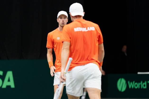 2026-09-19 - Davis Cup 2026 DEN BOSCH, NETHERLANDS - SEPTEMBER 19: Botic van de Zandschulp during the Davis Cup 2026 match between Netherlands and Columbia at the Maaspoort on September 19, 2026 in Den Bosch, Netherlands Den Bosch Maaspoort Netherlands Content not available for redistribution in The Netherlands directly or indirectly through any third parties. Copyright: xMarleenxFouchierx