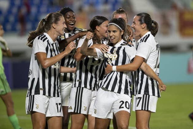 IPA88735530 - Juventus Celebrates After Scoring a Goal During the Final - Juventus FC vs. AS Roma, Serie A Women s Cup in Viareggio (LU), Italy, September 19, 2026  Copyright: xJacopoxCane IPAxSportx xx IPA88735530