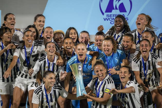 IPA88735683 - Juventus celebration after winning the cup in the final—Juventus FC vs. AS Roma, Serie A Women s Cup in Viareggio (LU), Italy, September 19, 2026  Copyright: xJacopoxCane IPAxSportx xx IPA88735683