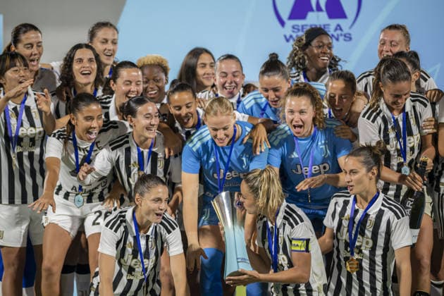 IPA88735700 - Juventus celebration after winning the cup in the final—Juventus FC vs. AS Roma, Serie A Women s Cup in Viareggio (LU), Italy, September 19, 2026  Copyright: xJacopoxCane IPAxSportx xx IPA88735700