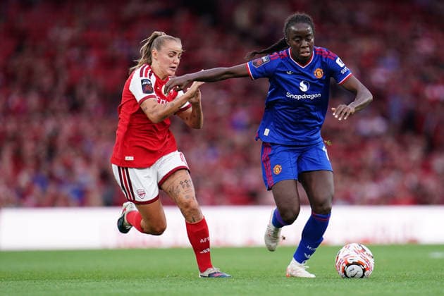 Women s Super League: Arsenal v Manchester United, ManU during the Women s Super League match Arsenal vs Manchester United at Emirates, London, United Kingdom on 19 September 2026 (Photo by Harvey Murphy News Images) London Emirates Greater London United Kingdom Copyright: xHarveyxMurphy NewsxImagesx