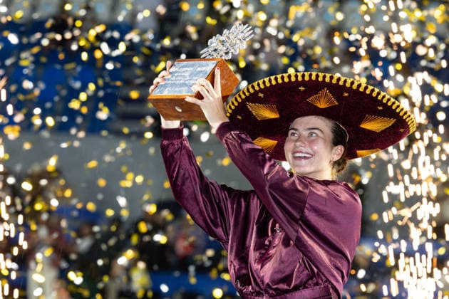 WTA GUADALAJARA OPEN 2026 WTA GUADALAJARA OPEN 2026 PEYTON STEARNS VS IVA JOVIC 09 19 2026 GUADALAJARA, JALISCO Action photo of Iva Jovic of the United States, champion of the singles tournament at the 2026 WTA Guadalajara Open, held at the Centro Panamericano de Tenis in Guadalajara, Jalisco, Mexico Action photo of Iva Jovic of the United States, champion of the singles tournament at the 2026 WTA Guadalajara Open, held at the Centro Panamericano de Tenis in Guadalajara, Jalisco, Mexico PHOTO BY IMAGENSHOP PHOTO AGENCY GUADALAJARA JALISCO MEXICO Copyright: xIMAGENSHOPxAGENCIAxFOTOGRAFICAx