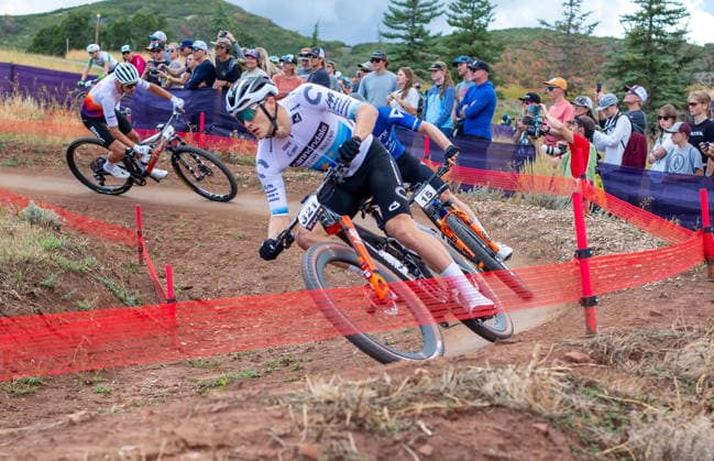 September 19, 2026: Elite mountain bike cycling action during the WHOOP UCI World Series, Soldier Hollow Nordic Center, Midway, Utah. Larry Clouse CSM Images Midway United States - ZUMAc04_ 20260919_zma_c04_247 Copyright: xLarryxClouse Csmx