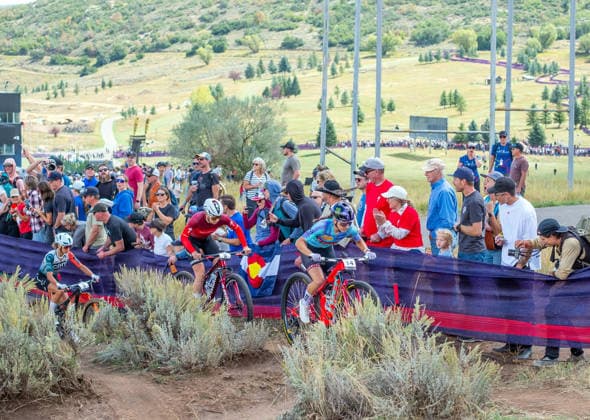 September 19, 2026: Elite mountain bike cycling action during the WHOOP UCI World Series, Soldier Hollow Nordic Center, Midway, Utah. Larry Clouse CSM Images Midway United States - ZUMAc04_ 20260919_zma_c04_248 Copyright: xLarryxClouse Csmx