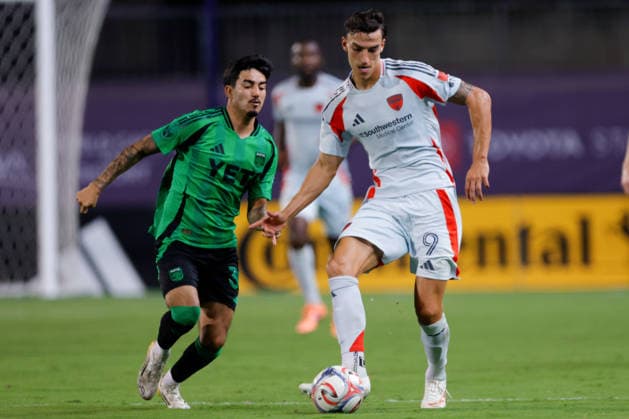 September 19, 2026, Frisco, Texas, United States: FC Dallas forward PETAR MUSA (9) kicks the ball in a soccer game, Saturday, Sept. 19, 2026, in Frisco, Texas. Frisco United States - ZUMAa325 20260919_zsa_a325_029 Copyright: xDavidxBalleringxIix