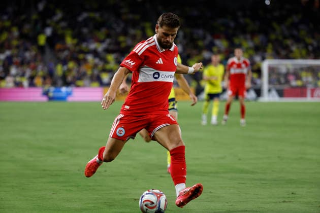 NASHVILLE, TN - SEPTEMBER 19: Chicago Fire FC forward Philip Zinckernagel (11) during a match between Nashville SC and Chicago Fire FC, September 19, 2026 at GEODIS Park in Nashville, Tennessee. (Photo by Matthew Maxey Icon Sportswire) SOCCER: SEP 19 MLS, Fussball Herren, USA Nashville SC vs Chicago Fire FC EDITORIAL USE ONLY Icon260919014