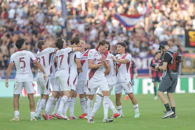 Bologna FC v Torino FC - Serie A 2026 27 Sandro Kulenovic of Torino FC celebrates after scoring during the Bologna BFC vs Torino FC, 5th Serie A Enilive 2026-27 game at Renato Dall Ara stadium in Bologna, Italy, on September 19, 2026. Bologna Italy  Copyright: xDavidexCasentinix originalFilename:casentini-bolognab260919_npKGS.jpg