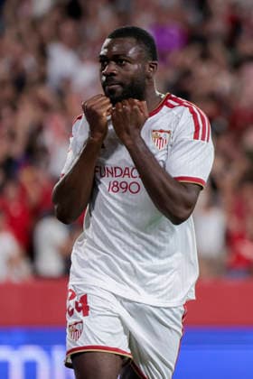 Sevilla FC v FC Barcelona, Barca - LaLiga EA Sports 2026 27 Youssouf Fofana of Sevilla FC celebrates a goal during the La Liga EA Sports match between Sevilla FC and FC Barcelona at Ramon Sanchez Pizjuan in Seville, Spain, on September 19, 2026. Seville Spain  Copyright: xJosexLuisxContrerasx originalFilename:joseluiscontreras-sevillaf260919_npCg3.jpg