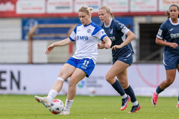 From left: Lotte Masseling (SV Meppen), 11, and Milena Fischer (SC Sand), 6, in a one-on-one battle, duel, dynamic moment, action, game scene, DFB REGULATIONS PROHIBIT ANY USE OF PHOTOGRAPHS AS IMAGE SEQUENCES AND OR VIDEO-LIKE PHOTO SERIES DFB REGULATIONS PROHIBIT ANY USE OF PHOTOGRAPHS AS IMAGE SEQUENCES AND OR QUASI-VIDEO, September 20, 2026, Meppen, Germany, soccer, Women’s Bundesliga 2, SV Meppen vs. SC Sand xobx