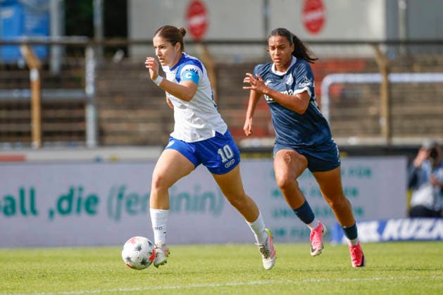 September 20, 2026, Hänsch Arena, Meppen, GER, Women s Soccer, 2. Bundesliga: SV Meppen vs. SC Sand, Anouk Blaschka, SV Meppen 10. DFL regulations prohibit any use of photographs as image sequences and or quasi-video. Meppen, Lower Saxony, Hänsch Arena