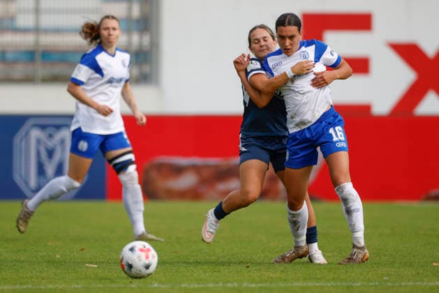 September 20, 2026, Hänsch Arena, Meppen, GER, Women’s Soccer, 2. Bundesliga SV Meppen vs. SC Sand, Rahel Lang SV Meppen 16 DFL REGULATIONS PROHIBIT ANY USE OF PHOTOGRAPHS AS IMAGE SEQUENCES AND OR QUASI-VIDEO Meppen Lower Saxony Hänsch Arena