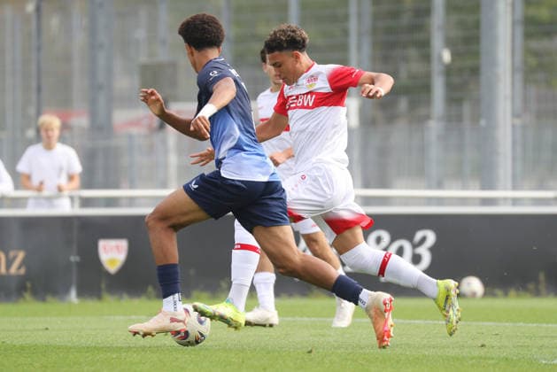 September 20, 2026, Germany, Stuttgart, Soccer: A-Junior DFB Cup Round of 16, 2025–2026 Season, Soccer: VfB Stuttgart U19 vs. Hertha BSC U19, Malik Mosrati (VfB)