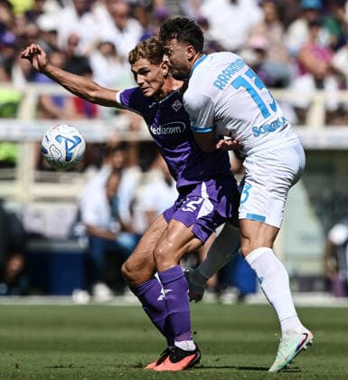 Mp Firenze 20 09 2026 - campionato di calcio serie A Fiorentina-Napoli foto Matteo Papini Image nella foto: Mateo Pellegrino-Amir Rrahmani 