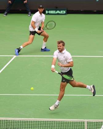 Team Germany, Kevin Krawietz, Tim Puetz, Men s Doubles, Davis Cup Germany vs. Croatia, Heristo Arena, Halle Westf, Germany Tennis Davis Cup 20026 Heristo Arena Halle West, North Rhine-Westphalia, Germany, September 20, 2026 Copyright: xJuergenxHasenkopfx