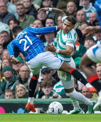 20.09.2026 Celtic v Rangers: Dujon Sterling of Rangers with Camilo Duran of Celtic  Copyright: xWilliexVassx NINTCHDBPICT001109851523