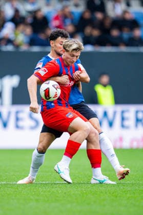 September 20, 2026 Soccer, 2026–2027, 2. Bundesliga, Matchday 6, DSC Arminia Bielefeld 1 FC Heidenheim Referee: Maximilian Bauer (Bielefeld), Alessandro Vogt (Heidenheim) DFL regulations prohibit any use of photographs as image sequences and or quasi-video