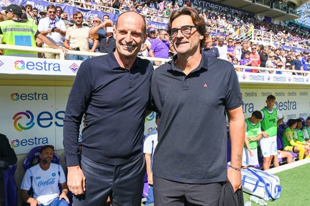 IPA88755667 - Head Coach Massimiliano Allegri (Napoli) and Head Coach Paolo Vanoli (Fiorentina) during the ACF Fiorentina vs. SSC Napoli Italian Serie A soccer match in Florence, Italy, on September 20, 2026  Copyright: xFabioxFagiolini IPAxSportx xx IPA88755667