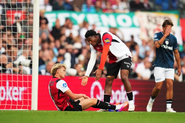 Eredivisie: Feyenoord Rotterdam v FC Utrecht Rotterdam - Sem Steijn of Feyenoord, Gaoussou Diarra of Feyenoord during the seventh competition round of the 2026 2027 Eredivisie season. The match is set between Feyenoord Rotterdam and FC Utrecht at Stadion Feijenoord De Kuip on 20 September 2026 in Rotterdam, The Netherlands. Copyright: xYannickxVerhoevenx