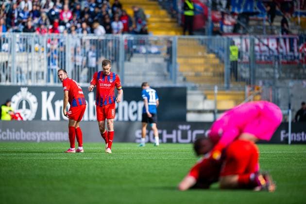 September 20, 2026 Soccer, 2026–2027, 2. Bundesliga, Matchday 6, DSC Arminia Bielefeld 1 FC Heidenheim Referee Jonas Föhrenbach (Heidenheim), Patrick Mainka (Heidenheim), Michael Heule (Heidenheim), Thomas Dähne (Heidenheim). DFL regulations prohibit any use of photographs as image sequences and or quasi-video.
