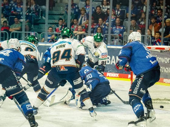 September 20, 2026, xwppx, Penny DEL Ice Hockey, Adler Mannheim vs. Eisbären Berlin, 0–2 for Eisbären Berlin (goal by Ty Ronning), Eisbären Berlin