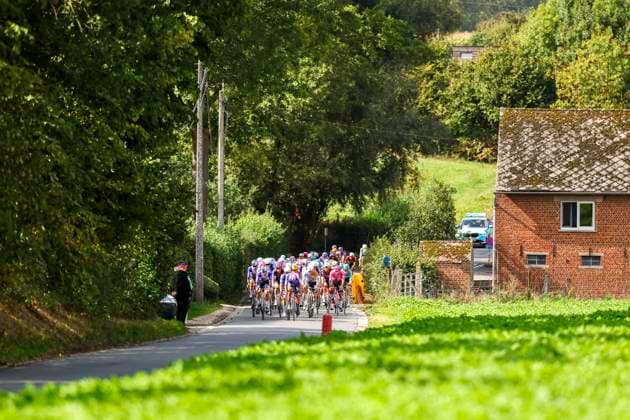 Gooikse Pijl 2026 Cycling Race GOOIK, BELGIUM - SEPTEMBER 20 : Illustration picture of the peloton during the 23th edition of the Gooikse Pijl one day cycling road race for Men Elite of 199 km with start in Roosdaal and finish in Gooik on September 20, 2026 in Gooik, Belgium, 20 09 2026 Gooik Belgium  Copyright: xXpix