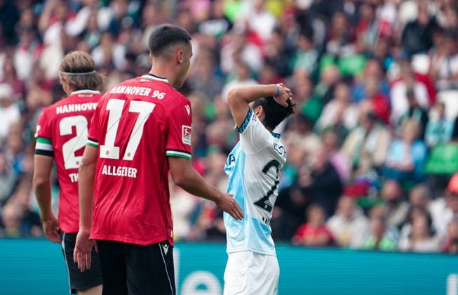 Germany Soccer 2. Bundesliga 2026–2027, Matchday 6: Hannover 96 vs. VfL Bochum at Heinz von Heiden Arena Stadium in Hannover—Gestures, Body Language, Emotion—Koji Miyoshi (VfL Bochum), 23 Copyright: xAymanxAlahmedx