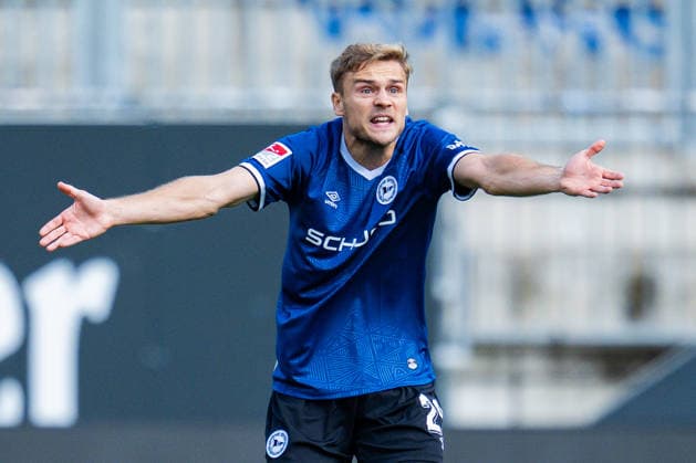 September 20, 2026 Soccer, 2026–2027, 2. Bundesliga, Matchday 6, DSC Arminia Bielefeld 1 FC Heidenheim Tim Handwerker Bielefeld DFL REGULATIONS PROHIBIT ANY USE OF PHOTOGRAPHS AS IMAGE SEQUENCES AND OR QUASI-VIDEO