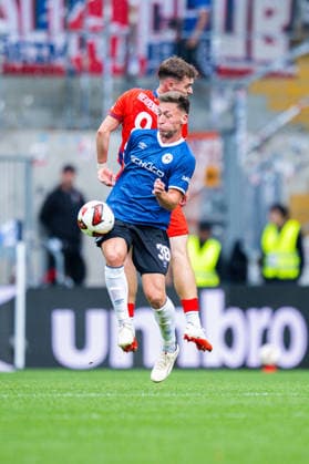 September 20, 2026 Soccer, 2026–2027, 2. Bundesliga, Matchday 6, DSC Arminia Bielefeld 1 FC Heidenheim, Referees: Marius Wörl (Bielefeld), Paul Hennrich (Heidenheim). DFL regulations prohibit any use of photographs as image sequences and or quasi-video.