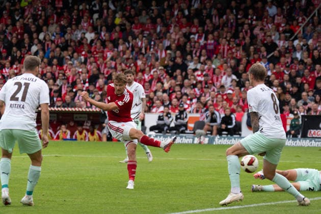 September 20, 2026: Energie Cottbus vs. FC St. Pauli, Matchday 6 of the 2. Bundesliga at the LEAG Energie Stadium; Final by Moritz Hannemann, Energie Cottbus, 11 IMPORTANT NOTICE: In accordance with the regulations of the DFL and the DFB, it is prohibited to use or allow the use of photographs taken in the stadium and or during the game in the form of sequential images and or video-like photo series. Copyright: xJamesxZabelx