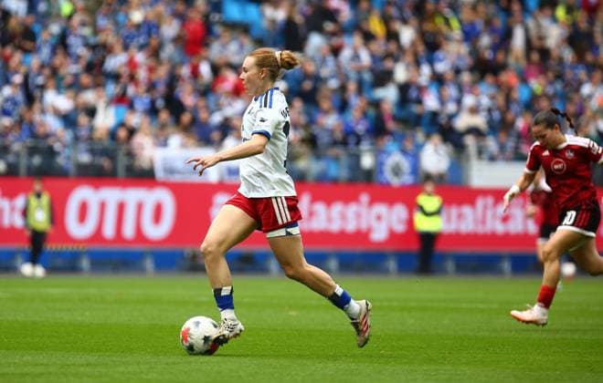 September 20, 2026, xcex, GER, Hamburg, Volksparkstadion, Women s Soccer, 1. Bundesliga, DIE LIGA, Google Pixel Women s Bundesliga 2026–2027 Season, Matchday 5, HSV, FCN, Hamburger SV vs. 1. FC Nuremberg, Carla Morich, HSV. DFL regulations prohibit any use of photographs as image sequences and or quasi-video.