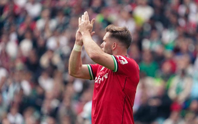 Germany Soccer 2. Bundesliga 2026–2027, Matchday 6: Hannover 96 vs. VfL Bochum at Heinz von Heiden Arena Stadium in Hannover—Gestures, Body Language, Emotion: Benjamin Källman (Benjamin Kaellman), Hannover 96, 9 Copyright: xAymanxAlahmedx