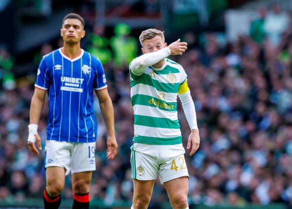 20.09.2026 Celtic v Rangers, SPFL Premiership : A bad day at the office for Callum McGregor  Copyright: xKennyxRamsayx NINTCHDBPICT001109875495