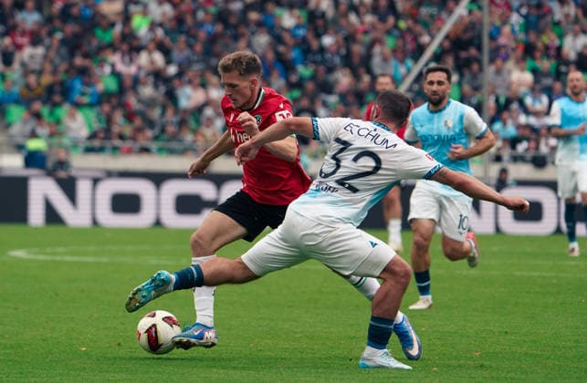 German Soccer 2. Bundesliga 2026–2027, Matchday 6: Hannover 96 vs. VfL Bochum at Heinz von Heiden Arena Stadium in Hannover; Emir Sahiti of Hannover 96, 44 Copyright: xAymanxAlahmedx