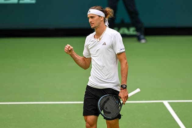 Alexander Zverev (GER) pumps his fist in victory, September 20, 2026 ¢ Tennis ¢ Davis Cup Qualifiers, 2nd Round ¢ Germany vs. Croatia, Heristo Arena, Halle Westfalen, North Rhine-Westphalia, Germany Copyright: xpepphotox xHorstxMauelshagenx pep00321, pep_20260920_hm
