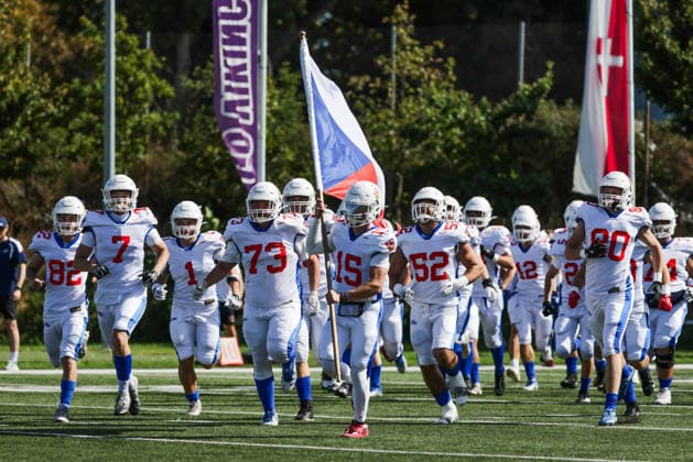 AMERICAN FOOTBALL - U19 European Championship, EM, Europameisterschaft VIENNA,AUSTRIA,20.SEP.26 - AMERICAN FOOTBALL - IFAF Men s U19 European Championships, Austria vs Czech Republic. Image shows the team of CZE.  GEPAxpictures xDavidxBitzan