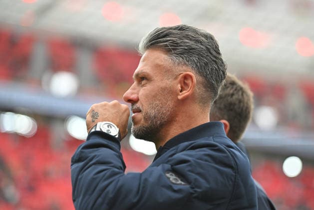Coach Martin Demichelis, RB Leipzig Soccer, Bundesliga Matchday 4: Bayer 04 Leverkusen vs. RB Leipzig, on September 20, 2026, in Leverkusen, Germany. DFL regulations prohibit any use of photographs as image sequences and or quasi-video. Ã‚Â