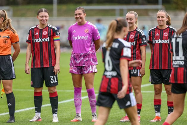 GER, Frankfurt, Eintracht Frankfurt II vs. Hertha BSC Berlin, Women s Bundesliga 2, Soccer, DFB, 2026–2027 Season, Stadion am Brentanobad, Matchday 7 in Pictures: Comeback for Sophia Winkler of Eintracht Frankfurt. DFB and DFL regulations prohibit any use of photographs as image sequences and or quasi-video. September 20, 2026 Copyright: HMBxMedia HendrikxHamelau