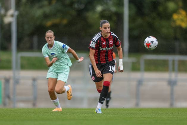GER, Frankfurt, Eintracht Frankfurt II vs. Hertha BSC Berlin, Women s Bundesliga 2, Soccer, DFB, 2026–2027 Season, Stadion am Brentanobad, Matchday 7. Photo by Mina Matijevic. Eintracht Frankfurt II. DFB. DFL regulations prohibit any use of photographs as image sequences and or quasi-video. September 20, 2026 Copyright: HMBxMedia HendrikxHamelau