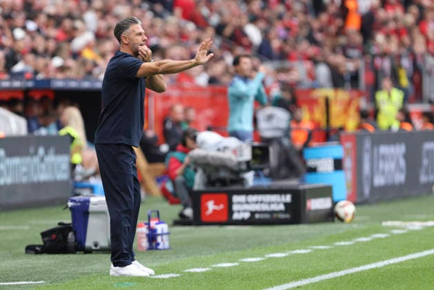 RB Leipzig coach Martin Demichelis gestures during the Bundesliga match between Bayer 04 Leverkusen and RB Leipzig, BayArena on September 20, 2026, in Leverkusen, Germany. Photo by Oliver Kaelke, DeFodi Images. RB Leipzig coach Martin Demichelis gestures during the Bundesliga match between Bayer 04 Leverkusen and RB Leipzig at BayArena on September 20, 2026 in Leverkusen, Germany. Photo by Oliver Kaelke, DeFodi Images. DFB and DFL regulations prohibit any use of photographs as image sequences and or quasi-video. Photo by Oliver Kaelke, DeFodi Images