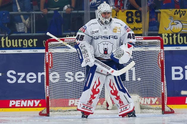 Jack LaFontaine, Eisbären Berlin, 45 in goal GER Adler Mannheim Eisbären Berlin Ice Hockey DEL Matchday 2 Season 2026–2027 September 20, 2026 GER Adler Mannheim Eisbären Berlin Ice Hockey PENNY DEL Matchday 2 Season 2026–2027, September 20, 2026, Mannheim Copyright: xEibner-Pressefoto JoergxHirschx EP_JHH