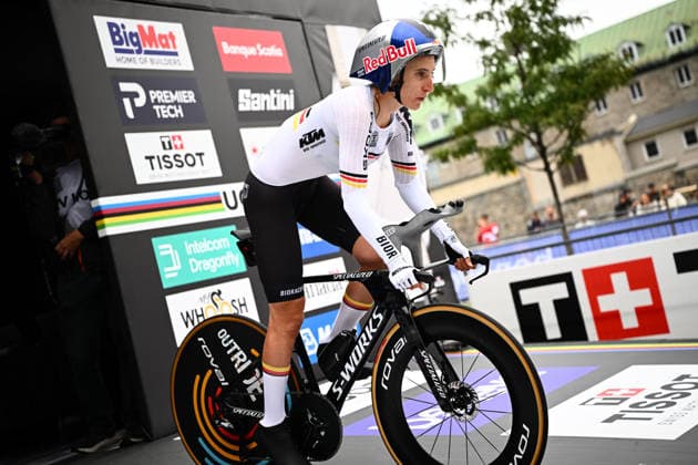 2026 UCI Road World Championships Picture by Simon Wilkinson SWpix.com - 20 09 2026 - Cycling - 2026 UCI Road World Championships - MontrÃ al, Canada - Women Elite Individual Time Trial (ITT) - Franziska Koch (Germany) MontrÃ al Avenue du Parc Canada Copyright: x xSWpix.comx(t axPhotographyxHubxLtd)xSimonxWilkinson SWpix.comx SWP-3521-0034