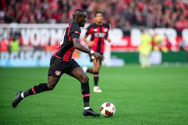 LEVERKUSEN, GERMANY - 20 SEPTEMBER, 2026: Moussa Diaby - The Bundesliga match Bayer 04 Leverkusen vs. RB Leipzig at BayArena.  Copyright: xVitaliixKliuievx