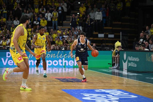 September 20, 2026, GER, Basketball, Bundesliga 1 Matchday, 2026–2027 Season, Oldenburg, EWE Arena, EWE Baskets Oldenburg vs. Syntainics MBC, Vuk RADOJICIC, Syntainics MBC 4, Oldenburg, EWE Arena, Lower Saxony, Germany Copyright: xnordphotoxGmbHx xRojahnx