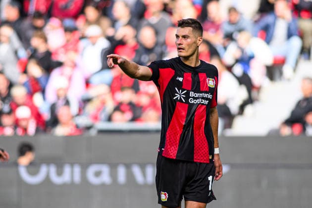 LEVERKUSEN, GERMANY - 20 SEPTEMBER, 2026: Patrik Schick - The Bundesliga match Bayer 04 Leverkusen vs. RB Leipzig at BayArena.  Copyright: xVitaliixKliuievx