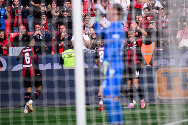 LEVERKUSEN, GERMANY - 20 SEPTEMBER, 2026: Patrik Schick, goal - The Bundesliga match Bayer 04 Leverkusen vs. RB Leipzig at BayArena.  Copyright: xVitaliixKliuievx