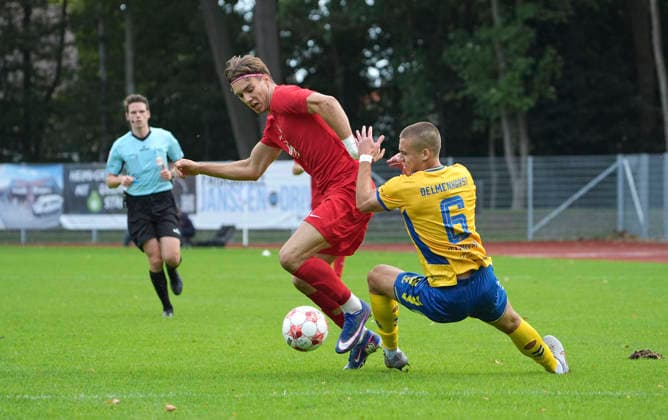 Photo: Yegor MELENIVSKSYI Atlas comes up short against Toralf Wilhelm HENSE ETV Regional League North, Matchday 10 on Sun, Sep 20, 2026 Atlas Delmenhorst vs. ETV Eimsbüttel