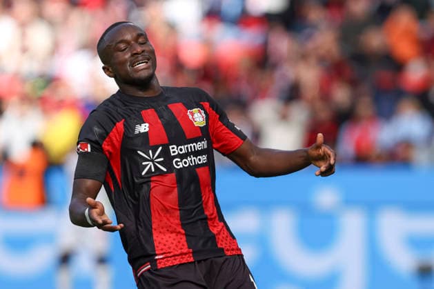 Moussa Diaby of Bayer 04 Leverkusen looks dejected during the Bundesliga match between Bayer 04 Leverkusen and RB Leipzig, BayArena on September 20, 2026, in Leverkusen, Germany. Photo by Oliver Kaelke, DeFodi Images. Moussa Diaby of Bayer 04 Leverkusen looks dejected during the Bundesliga match between Bayer 04 Leverkusen and RB Leipzig at BayArena on September 20, 2026 in Leverkusen, Germany. Photo by Oliver Kaelke, DeFodi Images. DFB and DFL regulations prohibit any use of photographs as image sequences and or quasi-video. Photo by Oliver Kaelke, DeFodi Images.